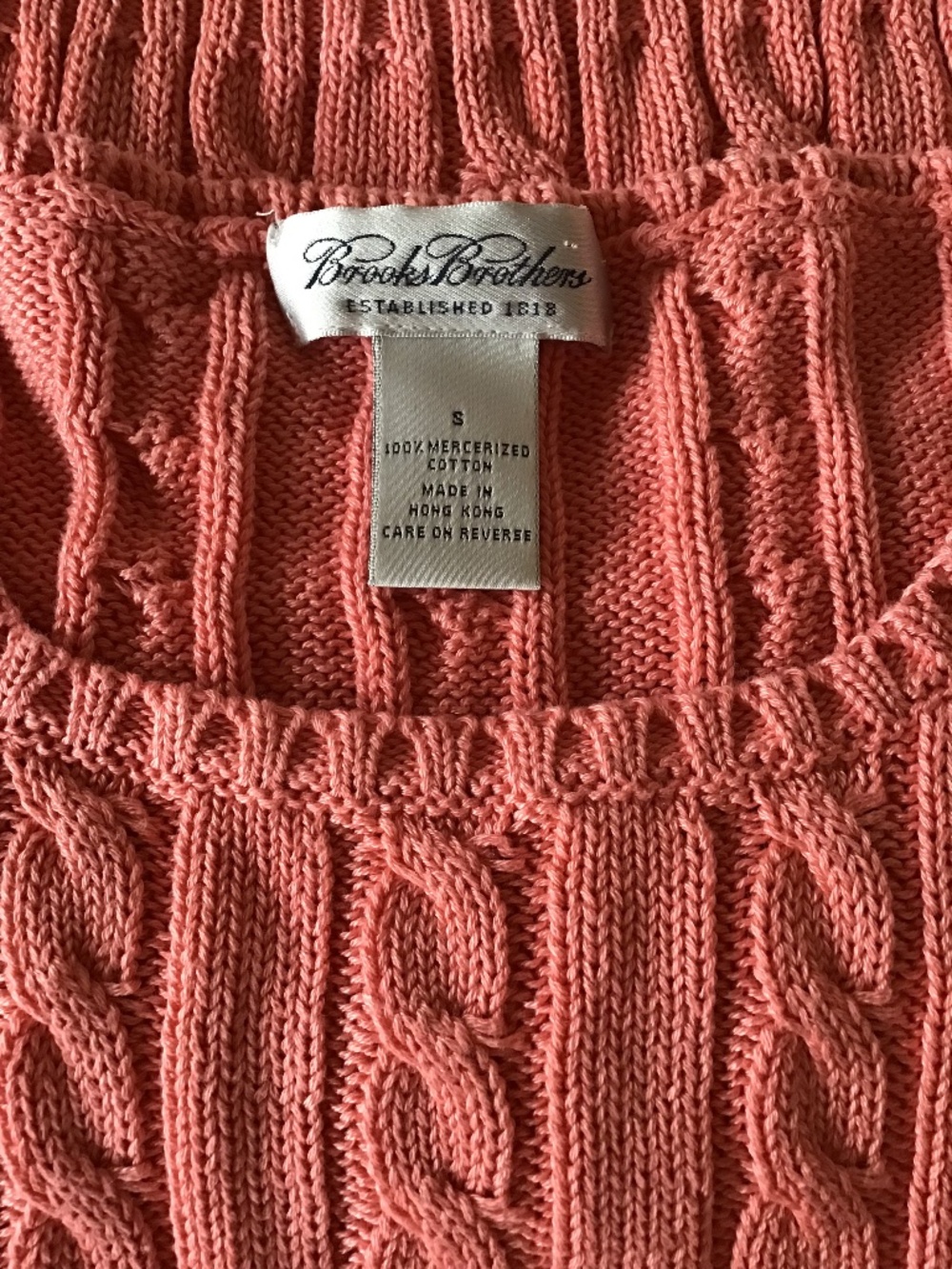 Mercerised cotton sweater Brooks Brothers